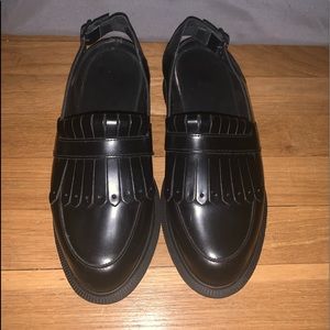 Black tassel Dr. Marten sandal